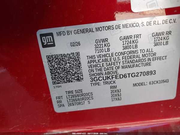 2026 CHEVROLET SILVERADO 1500 — I9