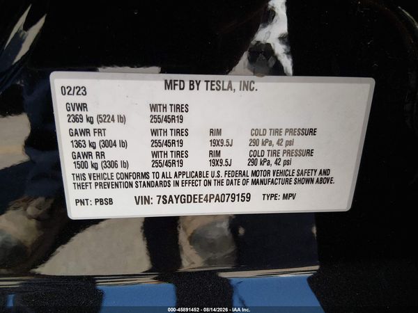 2023 TESLA MODEL Y