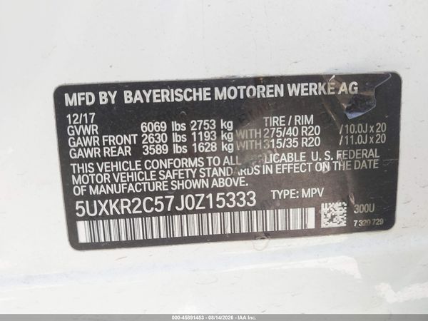 2018 BMW X5 SDRIVE35I