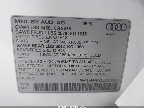 2020 AUDI Q5