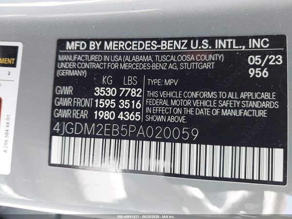 2023 MERCEDES-BENZ EQS 450 SUV 4MATIC