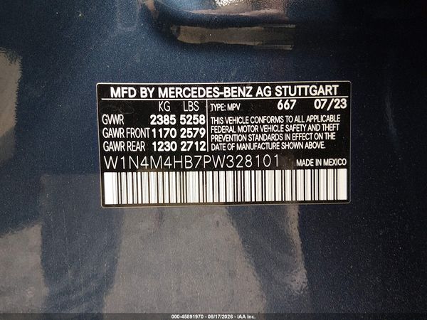 2023 MERCEDES-BENZ GLB 250 4MATIC