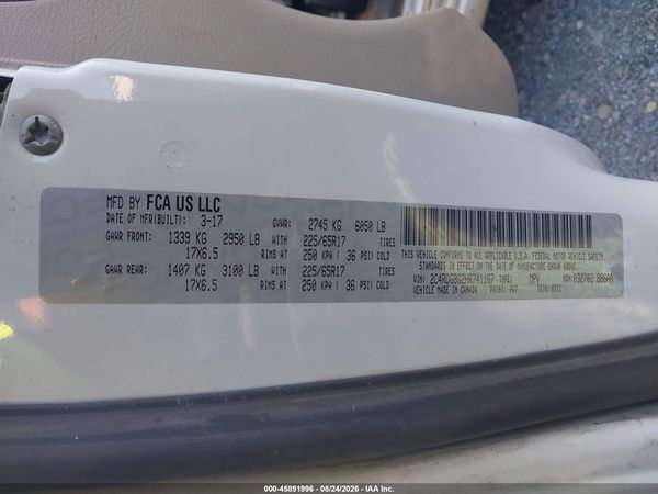 2017 DODGE GRAND CARAVAN SE