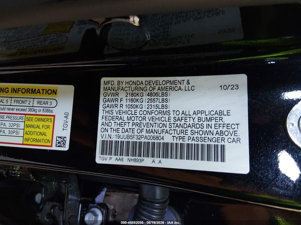 2023 ACURA TLX STANDARD