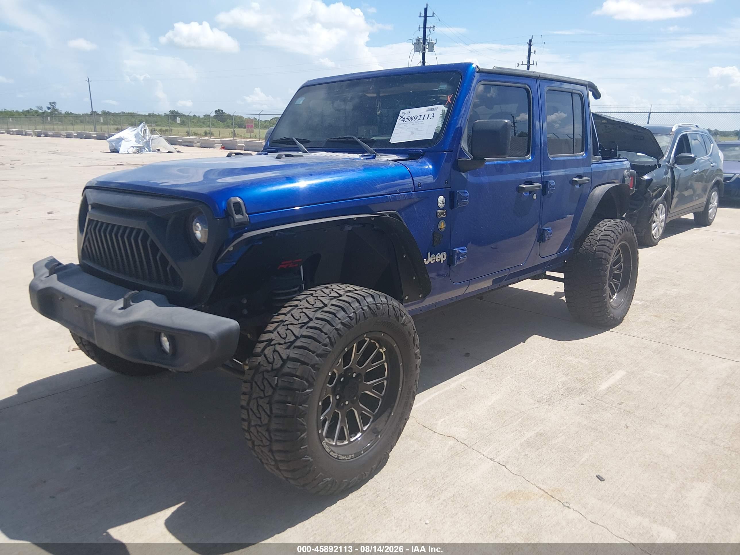 2019 JEEP WRANGLER UNLIMITED SPORT S 4X4