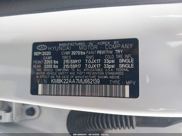 2021 HYUNDAI KONA SEL