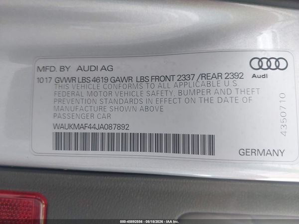 2018 AUDI A4