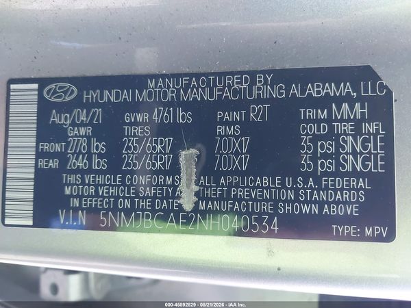2022 HYUNDAI TUCSON SEL