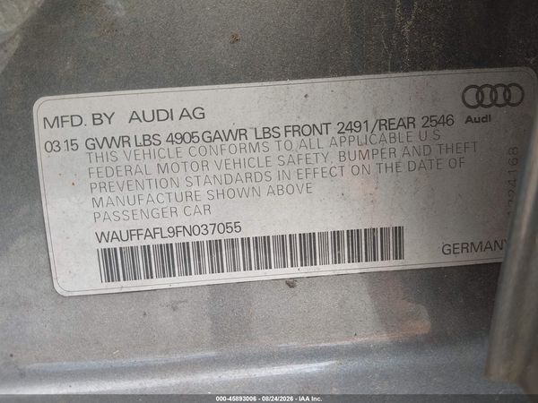 2015 AUDI A4 2.0T PREMIUM