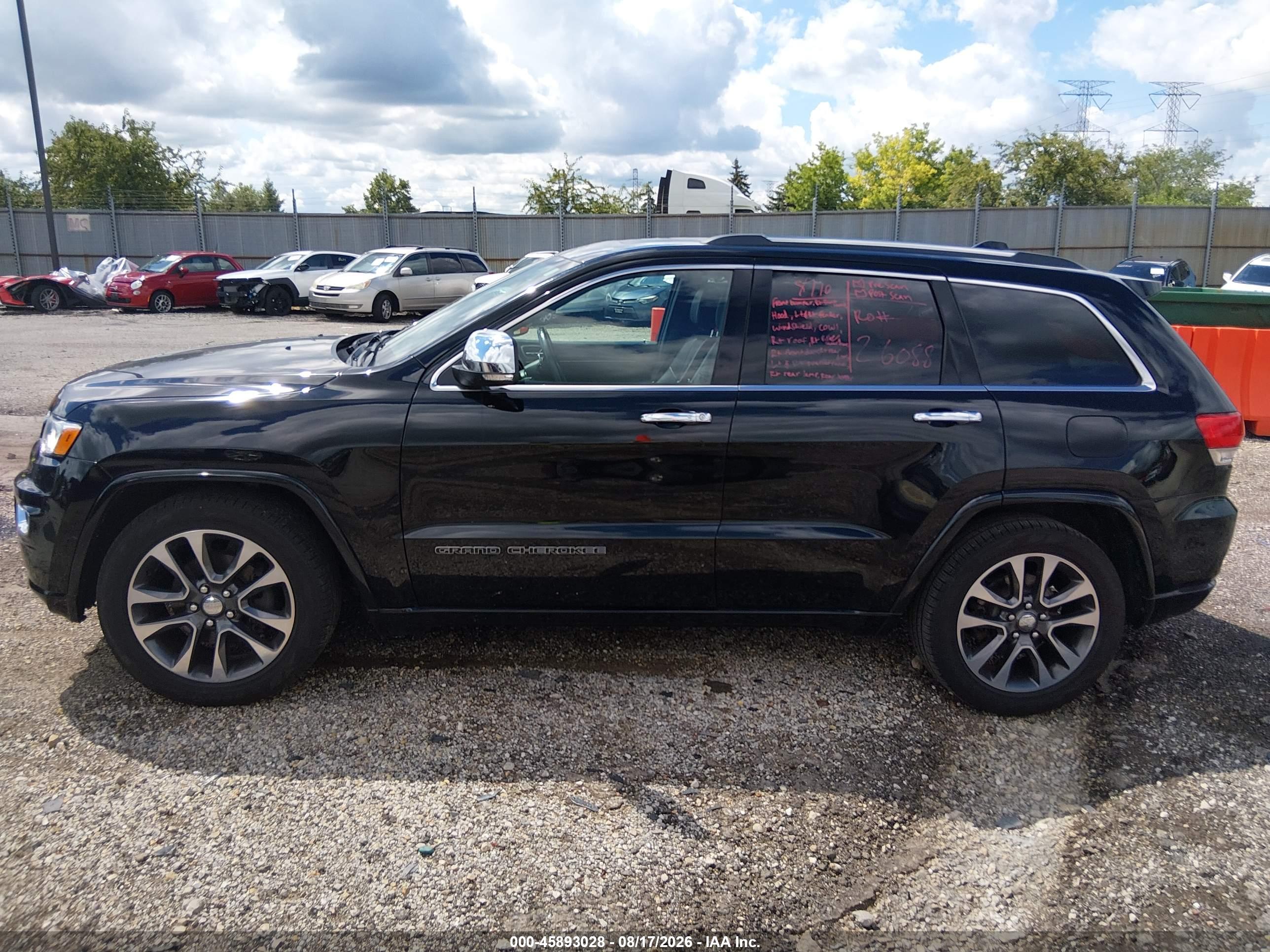 2017 JEEP GRAND CHEROKEE OVERLAND