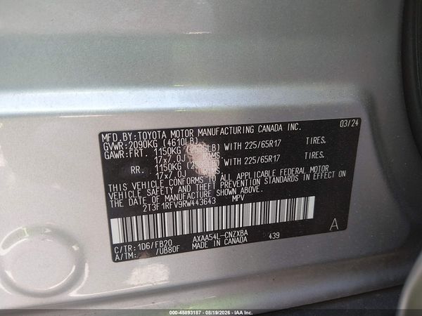 2024 TOYOTA RAV4 LE