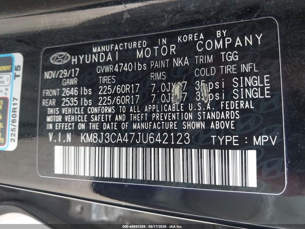 2018 HYUNDAI TUCSON SEL