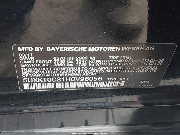 2017 BMW X5 EDRIVE XDRIVE40E IPERFORMANCE