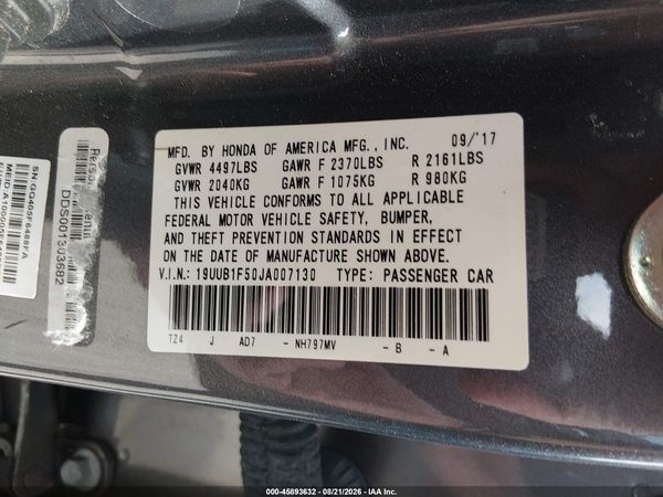 2018 ACURA TLX TECH PKG
