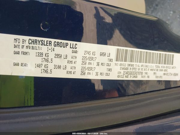 2014 DODGE GRAND CARAVAN AMERICAN VALUE PKG