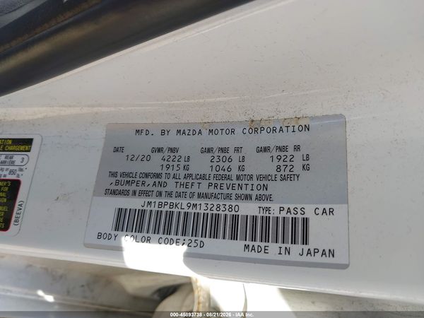 2021 MAZDA MAZDA3 SELECT