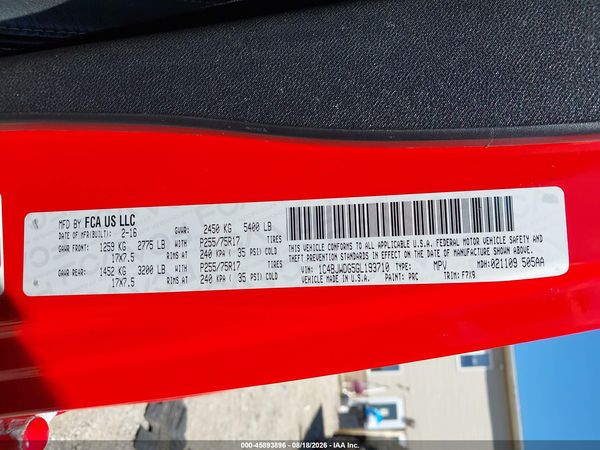 2016 JEEP WRANGLER UNLIMITED FREEDOM