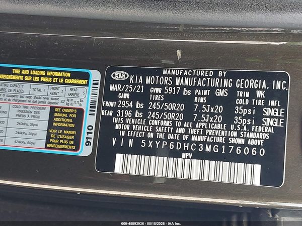2021 KIA TELLURIDE S