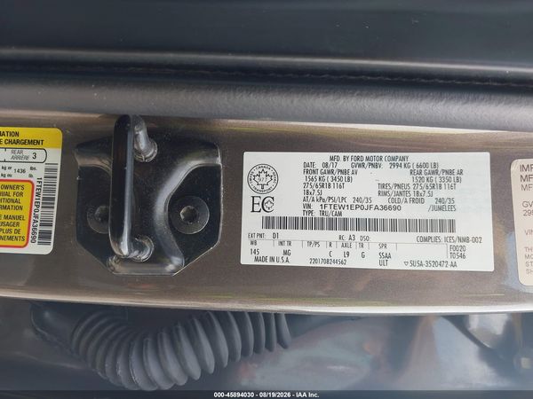 2018 FORD F-150 XLT