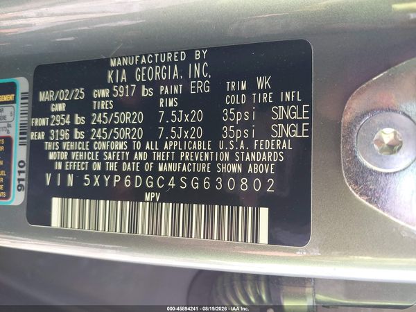 2025 KIA TELLURIDE S