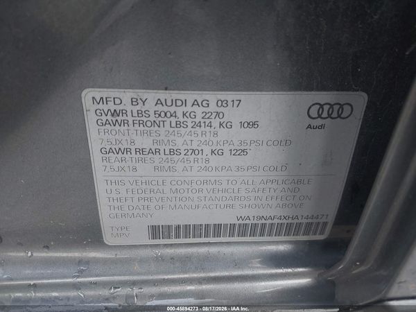 2017 AUDI ALLROAD PRESTIGE