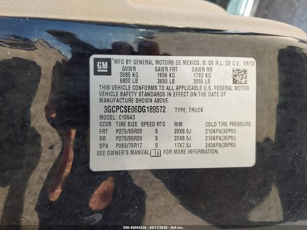 2013 CHEVROLET SILVERADO 1500 LT — I9