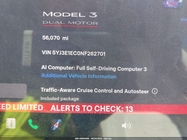 2022 TESLA MODEL 3