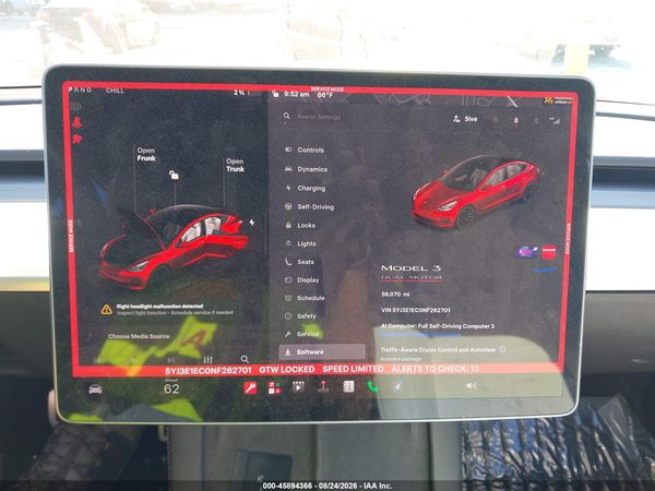 2022 TESLA MODEL 3