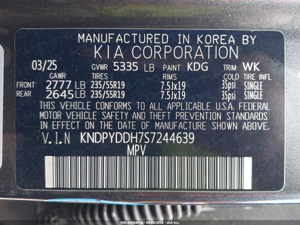 2025 KIA SPORTAGE PLUG-IN HYBRID X-LINE