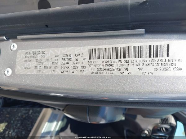 2019 JEEP WRANGLER SPORT 4X4