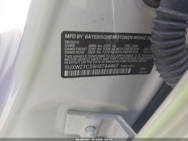 2017 BMW X3 SDRIVE28I