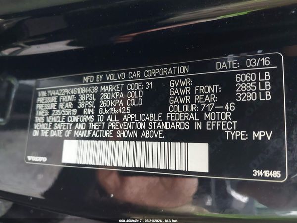 2016 VOLVO XC90 T6 MOMENTUM — I9