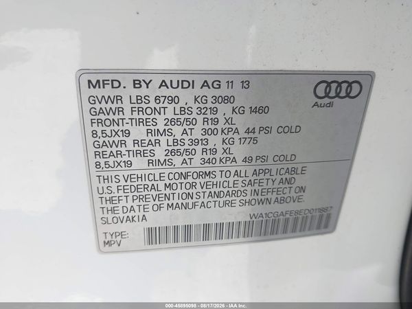 2014 AUDI Q7 3.0T PREMIUM