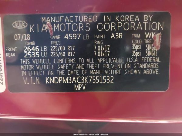 2019 KIA SPORTAGE LX