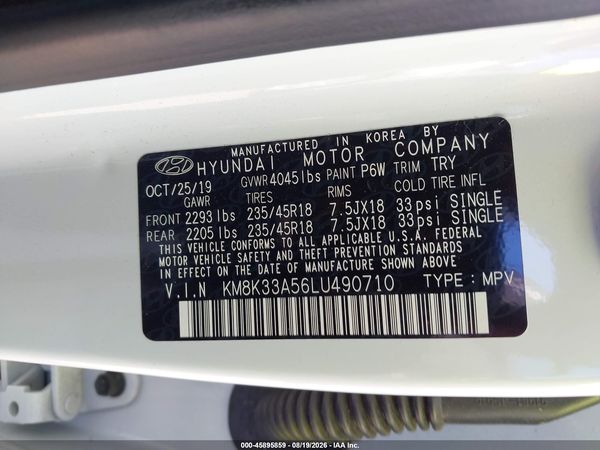 2020 HYUNDAI KONA LIMITED