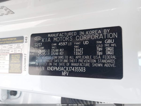 2018 KIA SPORTAGE LX