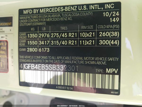 2025 MERCEDES-BENZ GLE 350 GLE350 4MATIC