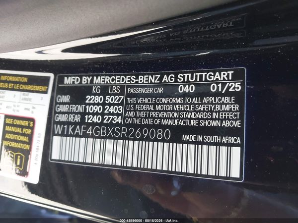 2025 MERCEDES-BENZ C 300 C300