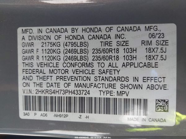 2023 HONDA CR-V EX-L AWD