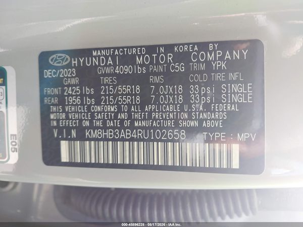 2024 HYUNDAI KONA SEL