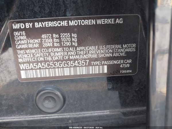 2016 BMW 528I