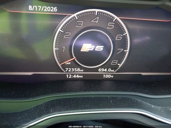 2018 AUDI S5 3.0T PREMIUM PLUS