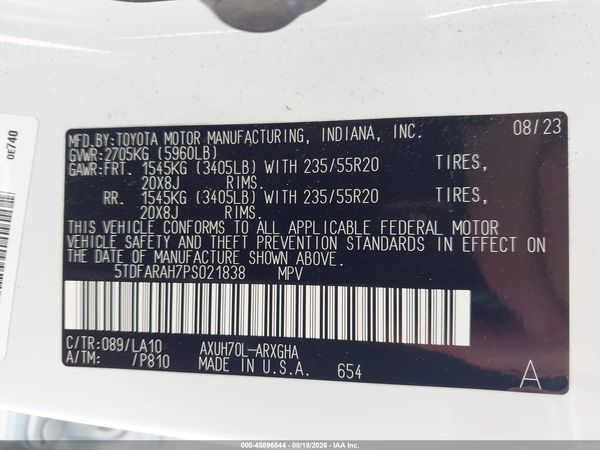 2023 TOYOTA HIGHLANDER HYBRID PLATINUM