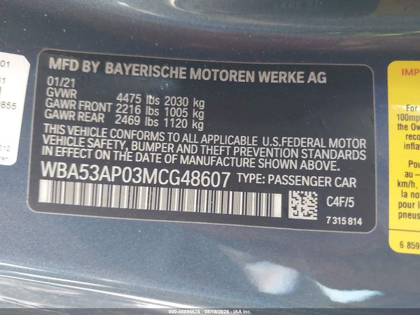 2021 BMW 430I