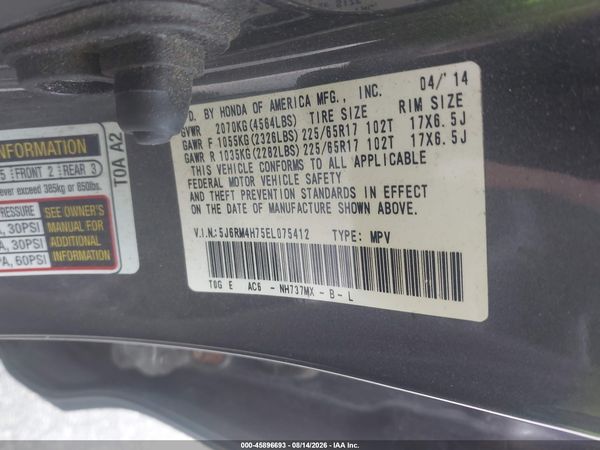 2014 HONDA CR-V EX-L