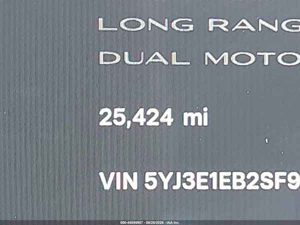 2025 TESLA MODEL 3