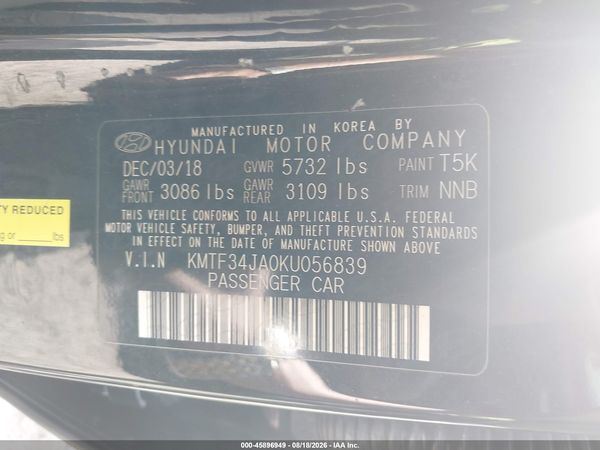 2019 GENESIS G90 3.3T PREMIUM
