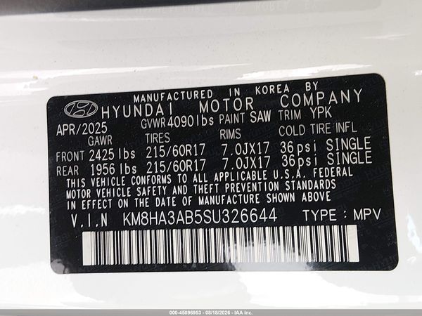 2025 HYUNDAI KONA SE