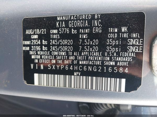 2022 KIA TELLURIDE S