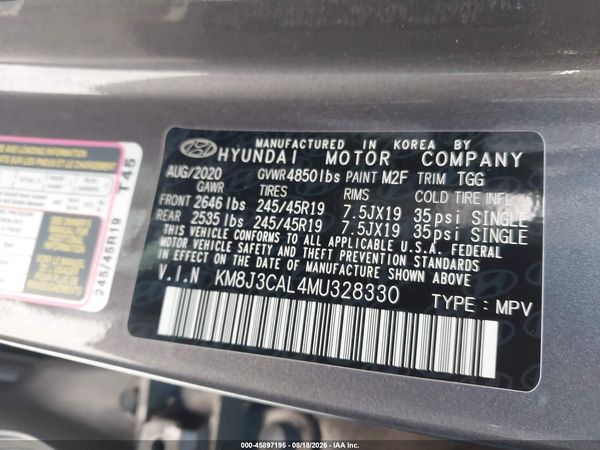 2021 HYUNDAI TUCSON SPORT
